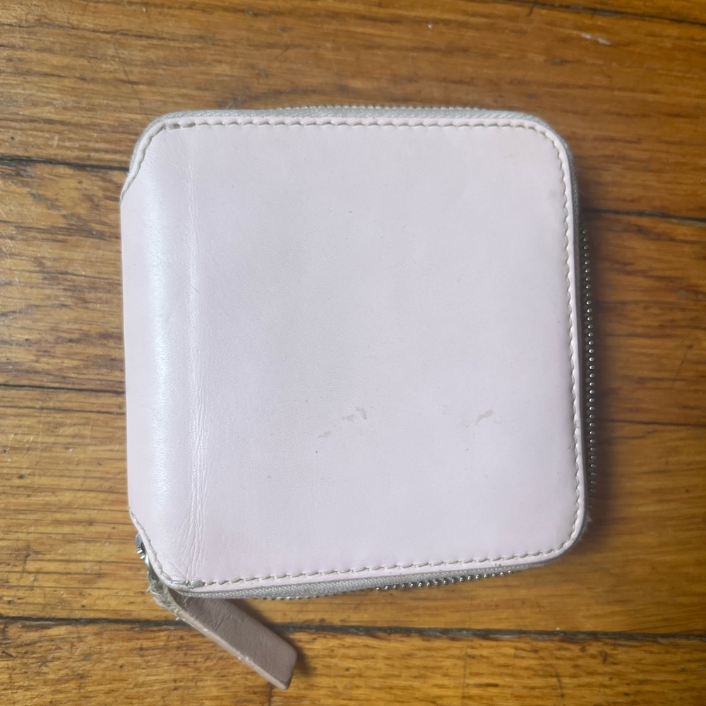 Baggu Pink Leather Wallet